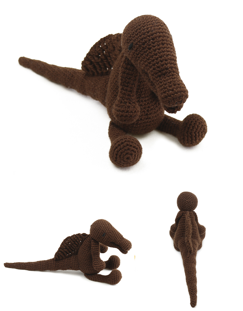 toft ed's animal Sean the Spinosaurus dinosaur amigurumi crochet